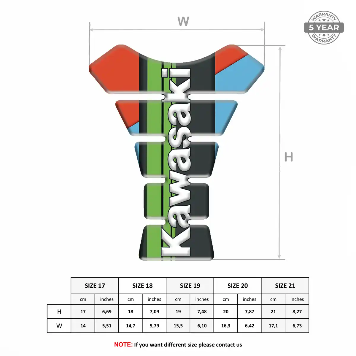 Kawasaki Tank Protector Pad Superior Craft