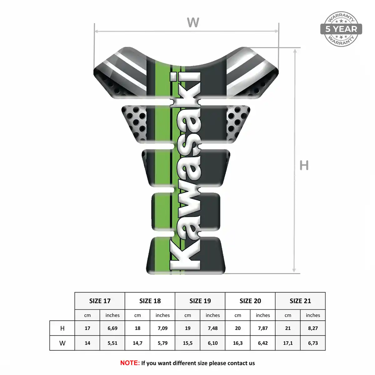 Kawasaki Tank Protector Pads Elite Edition