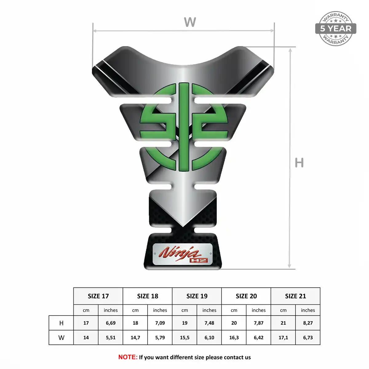 Kawasaki Tank Protector Pads Motorbike Noble Edition