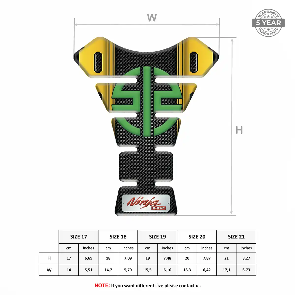 Kawasaki Tank Protector Pads Motorcycle Exclusive Series