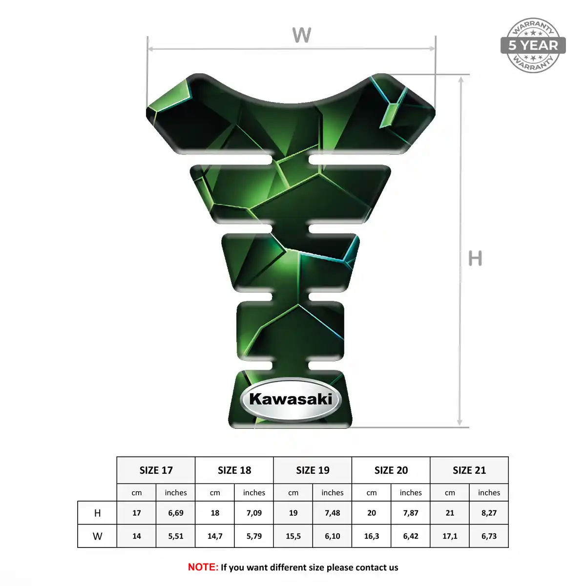 Kawasaki Tank Protector Pads Superior Craft
