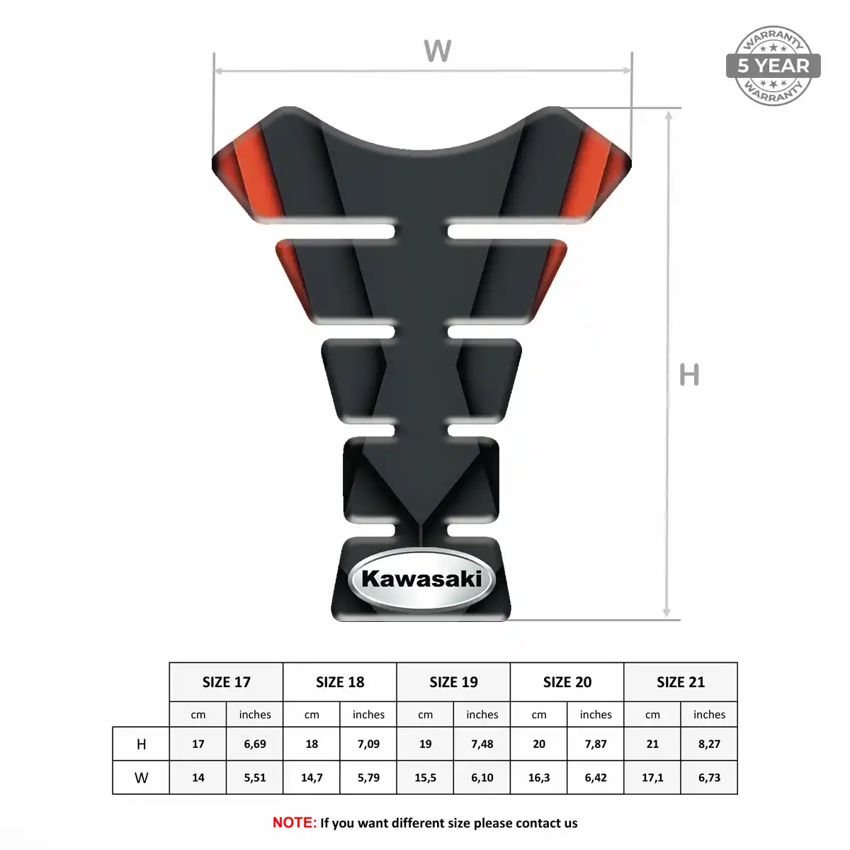 Kawasaki Tank Protector Prime Quality