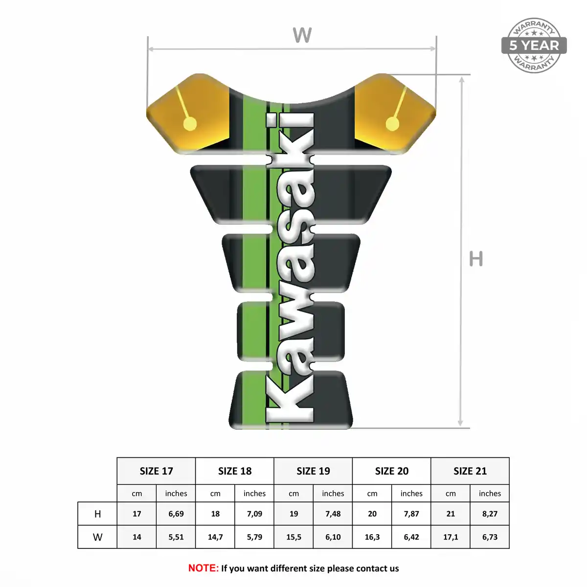 Kawasaki Tank Scratch Protector Signature Grade