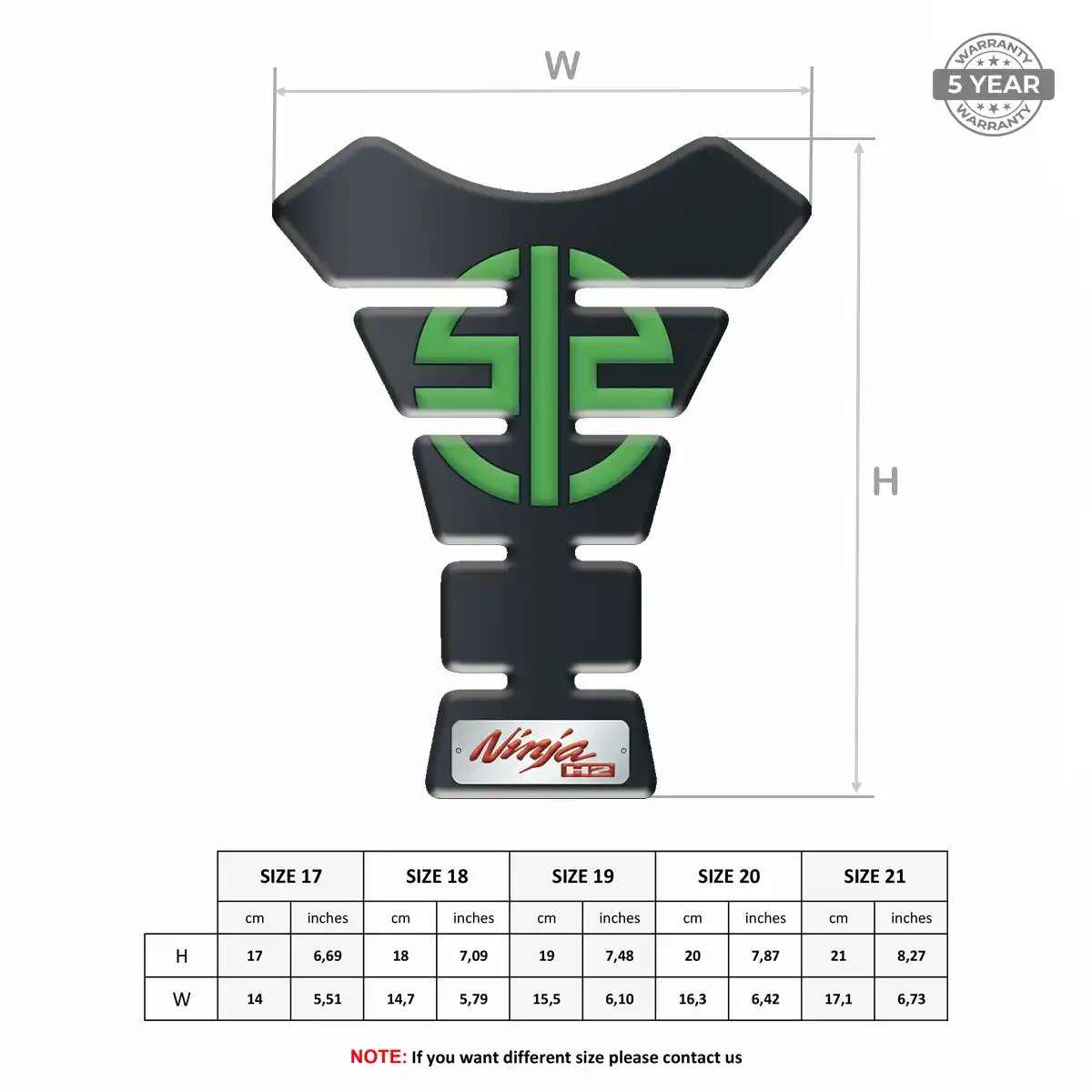 Kawasaki Tank Sticker Deluxe Edition