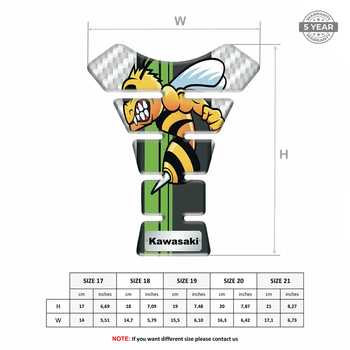 Kawasaki Tank Sticker Elite Edition