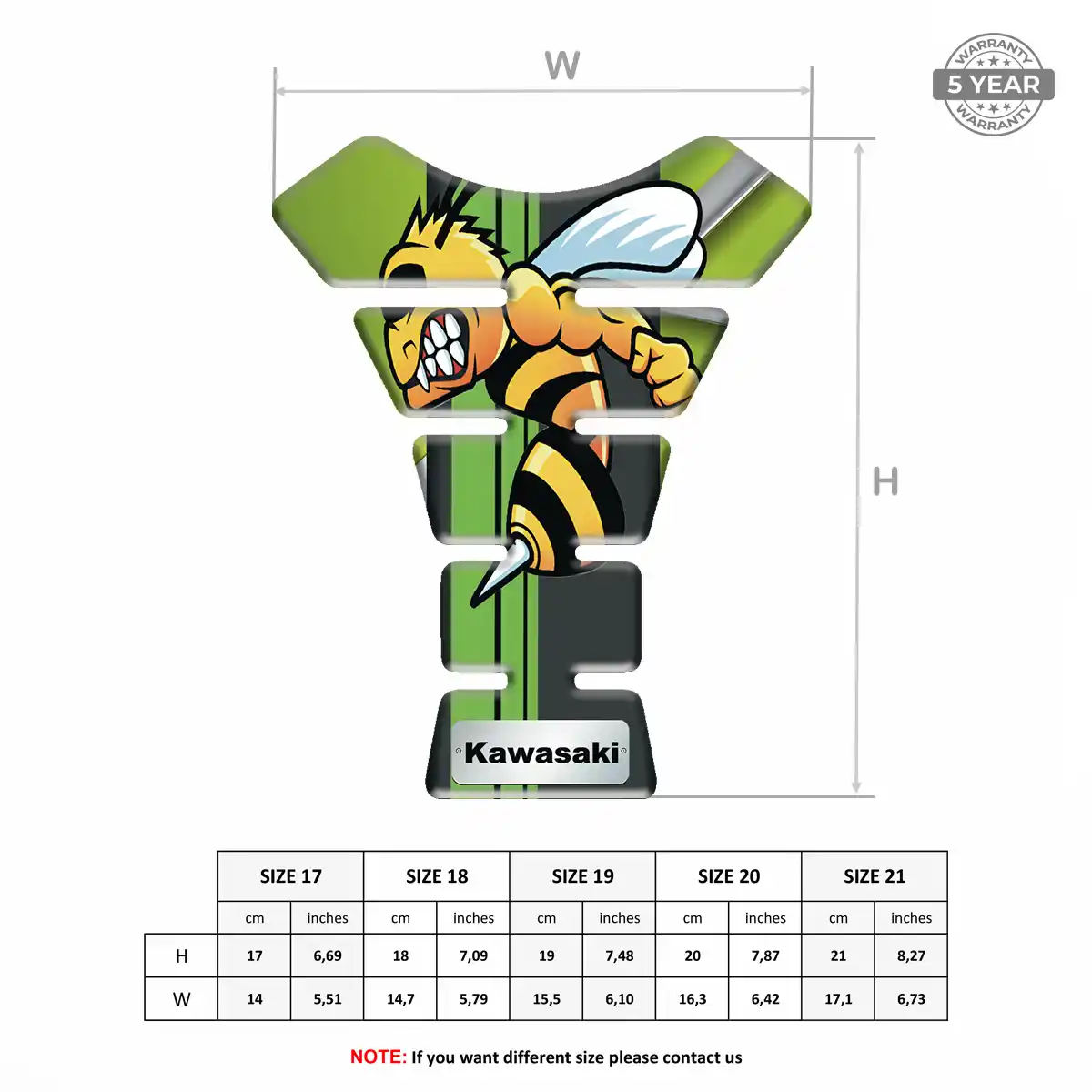 Kawasaki Tank Sticker Prime Quality