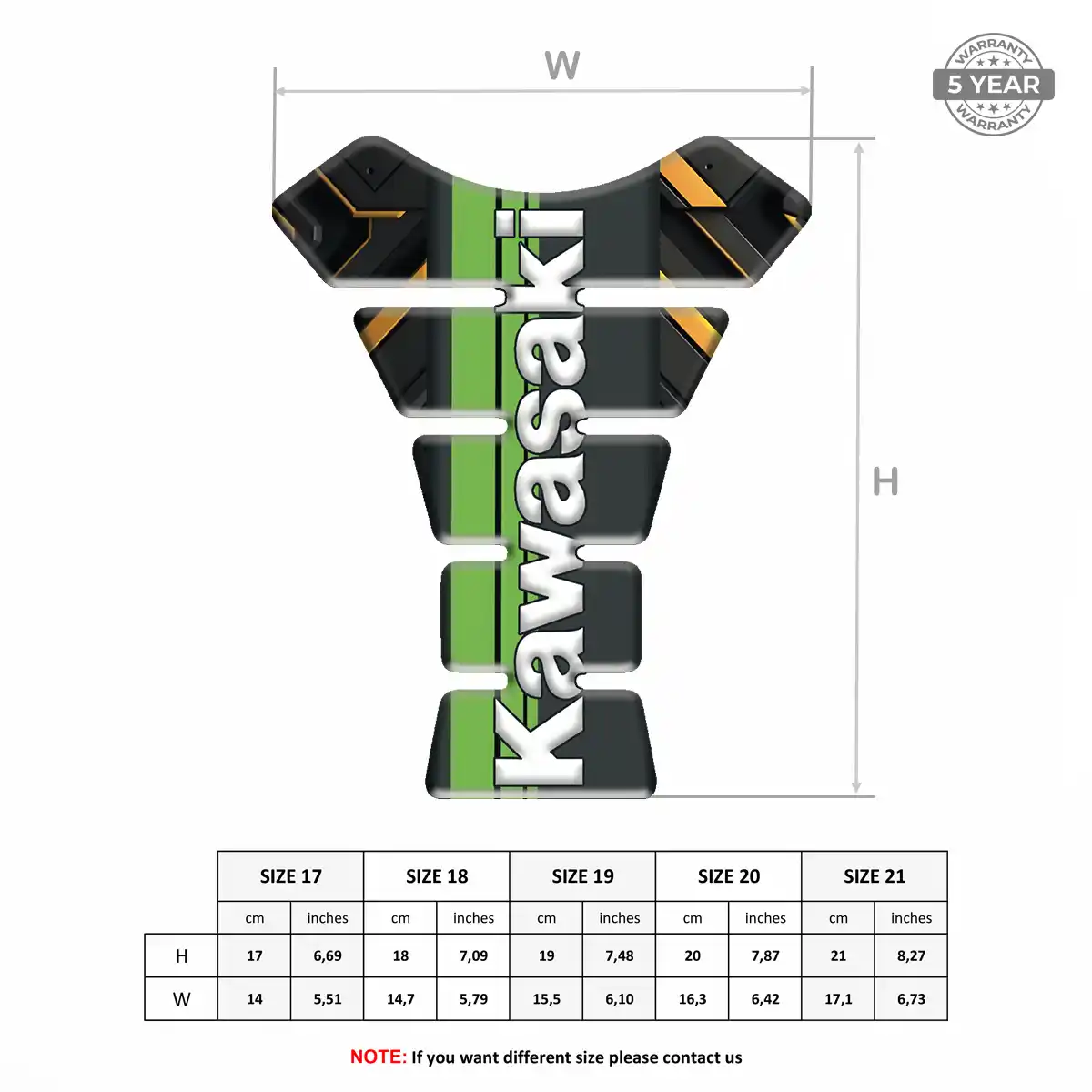 Kawasaki Tank Sticker Superior Craft