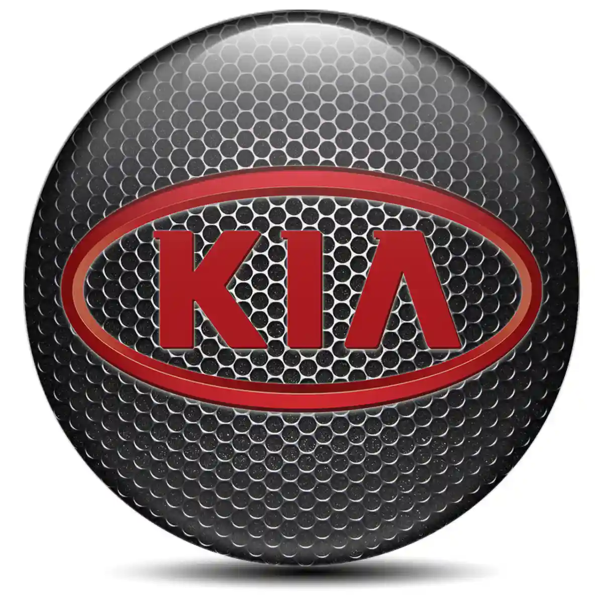 KIA Badge Emblems Center Cap Refined Design