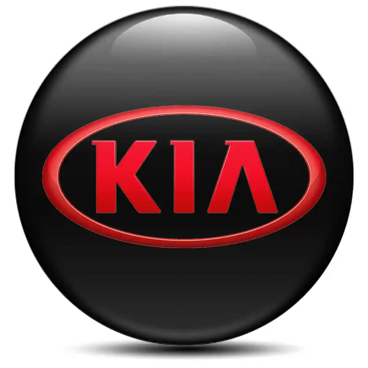 KIA Domed Emblem Self-Adhesive Refined Design