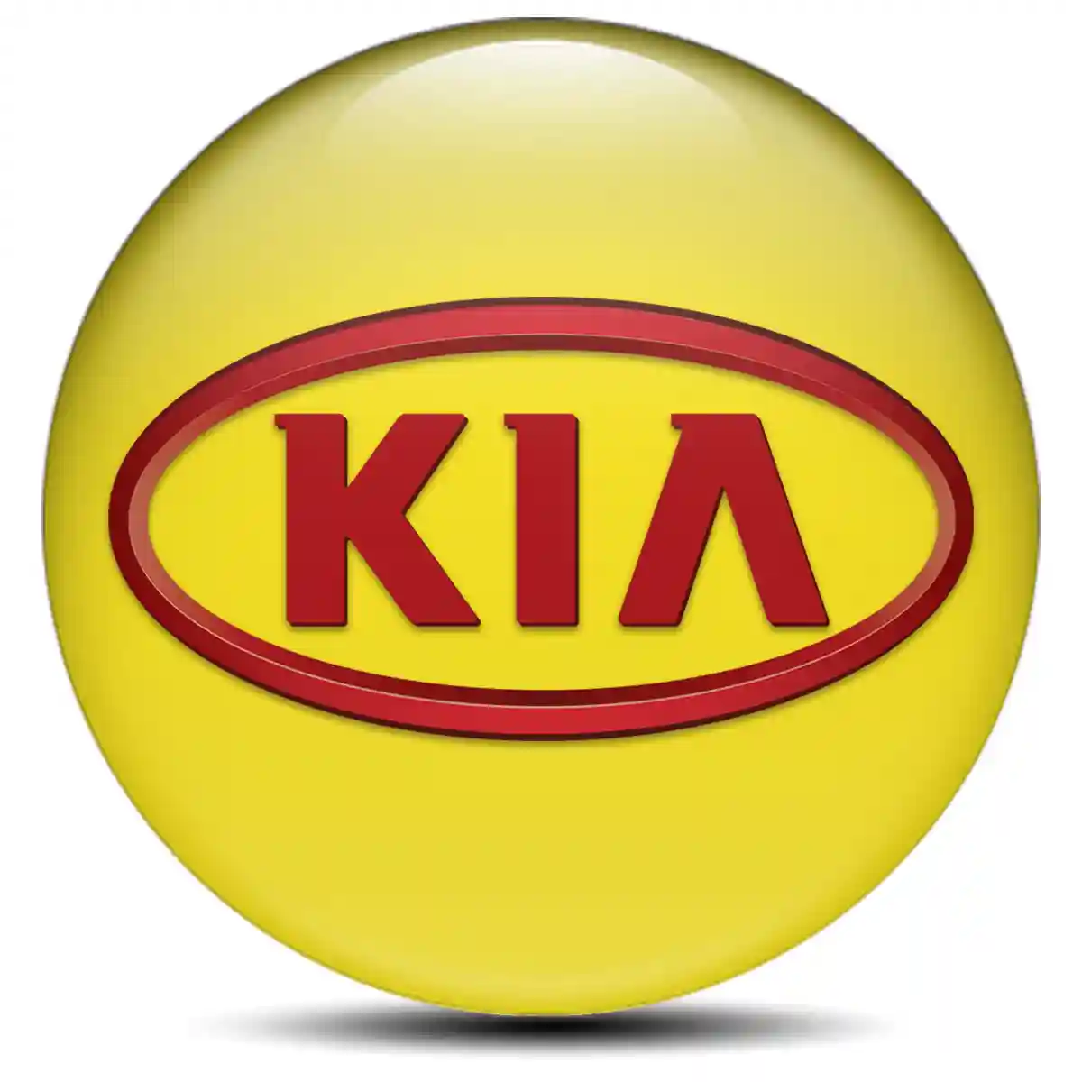KIA Domed Sticker Sleek Style
