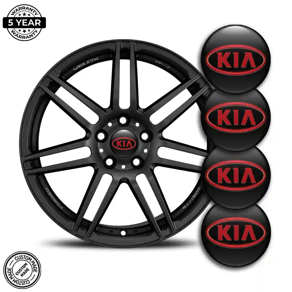 KIA Emblem Wheel Center Caps Sleek Style