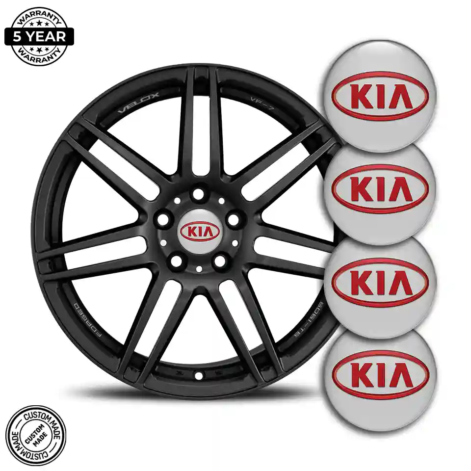 KIA Logo Silicone Badge Refined Design