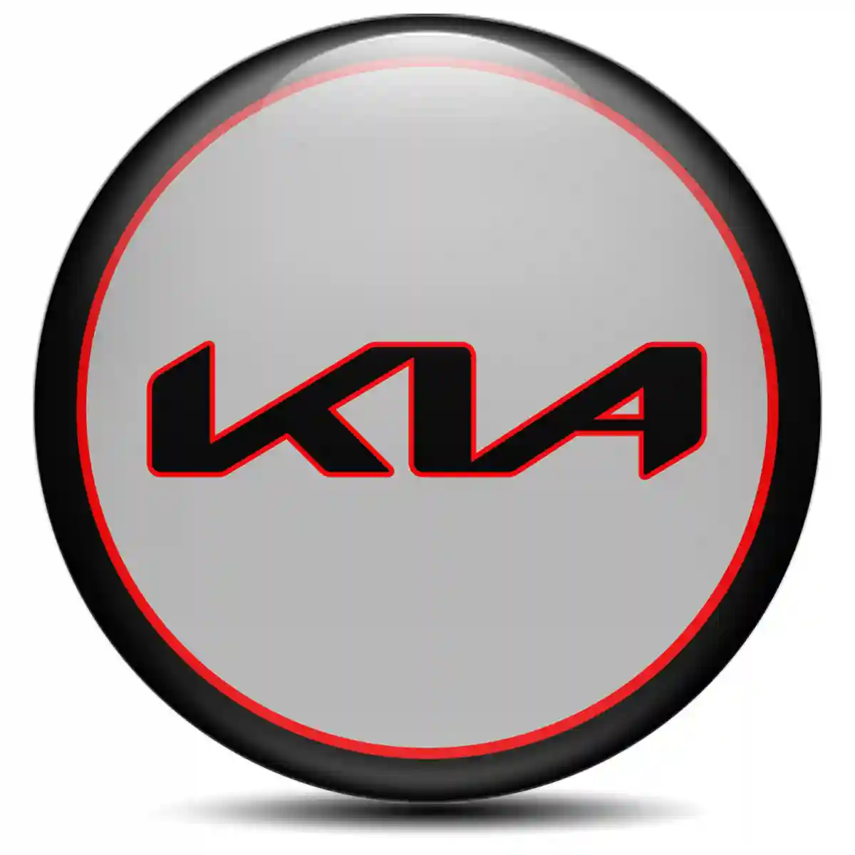 KIA Logo Silicone Badge Self-Adhesive Sleek Style