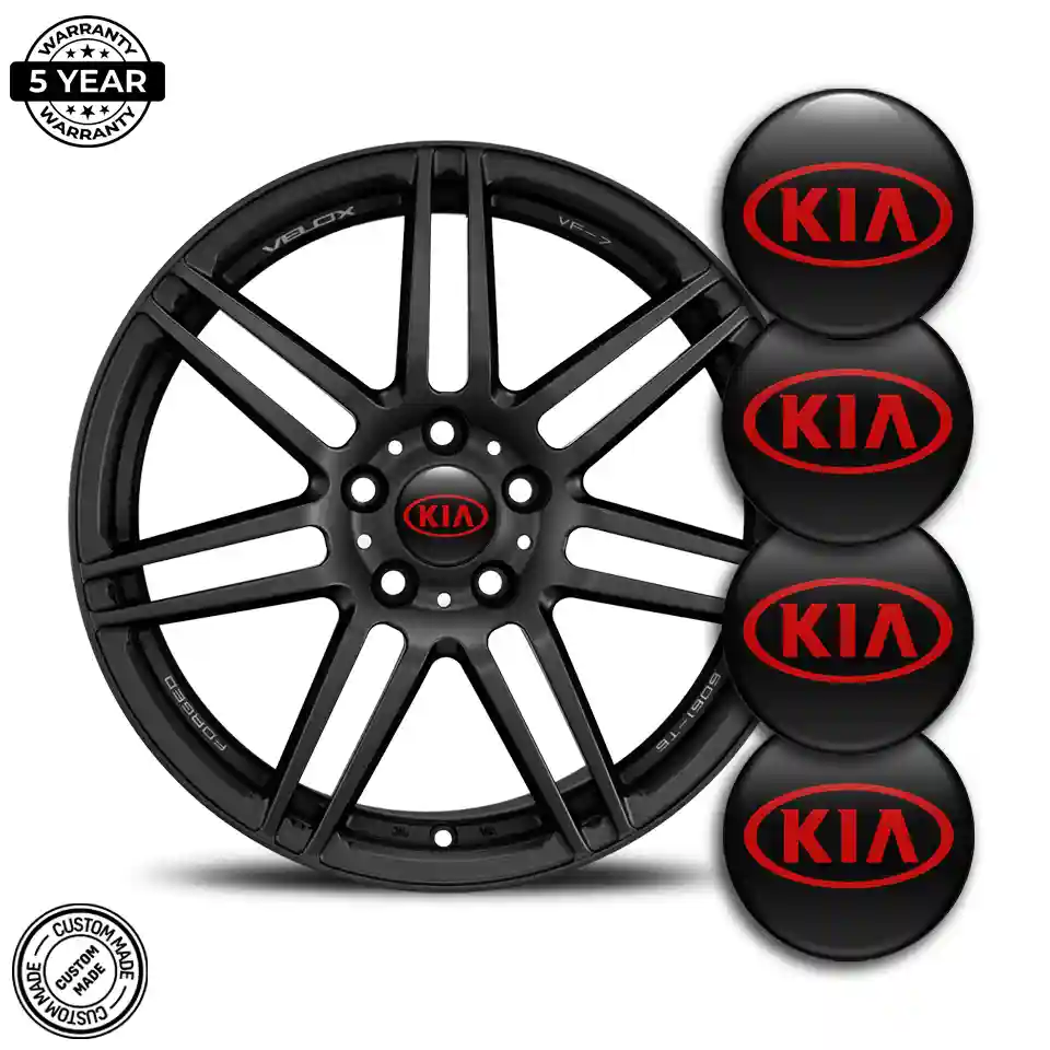 KIA Logo Silicone Emblem Sleek Style