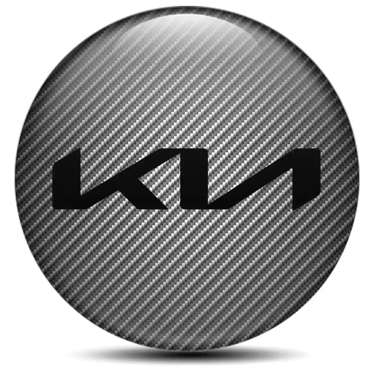KIA Logo Silicone Sticker Self-Adhesive Sleek Style
