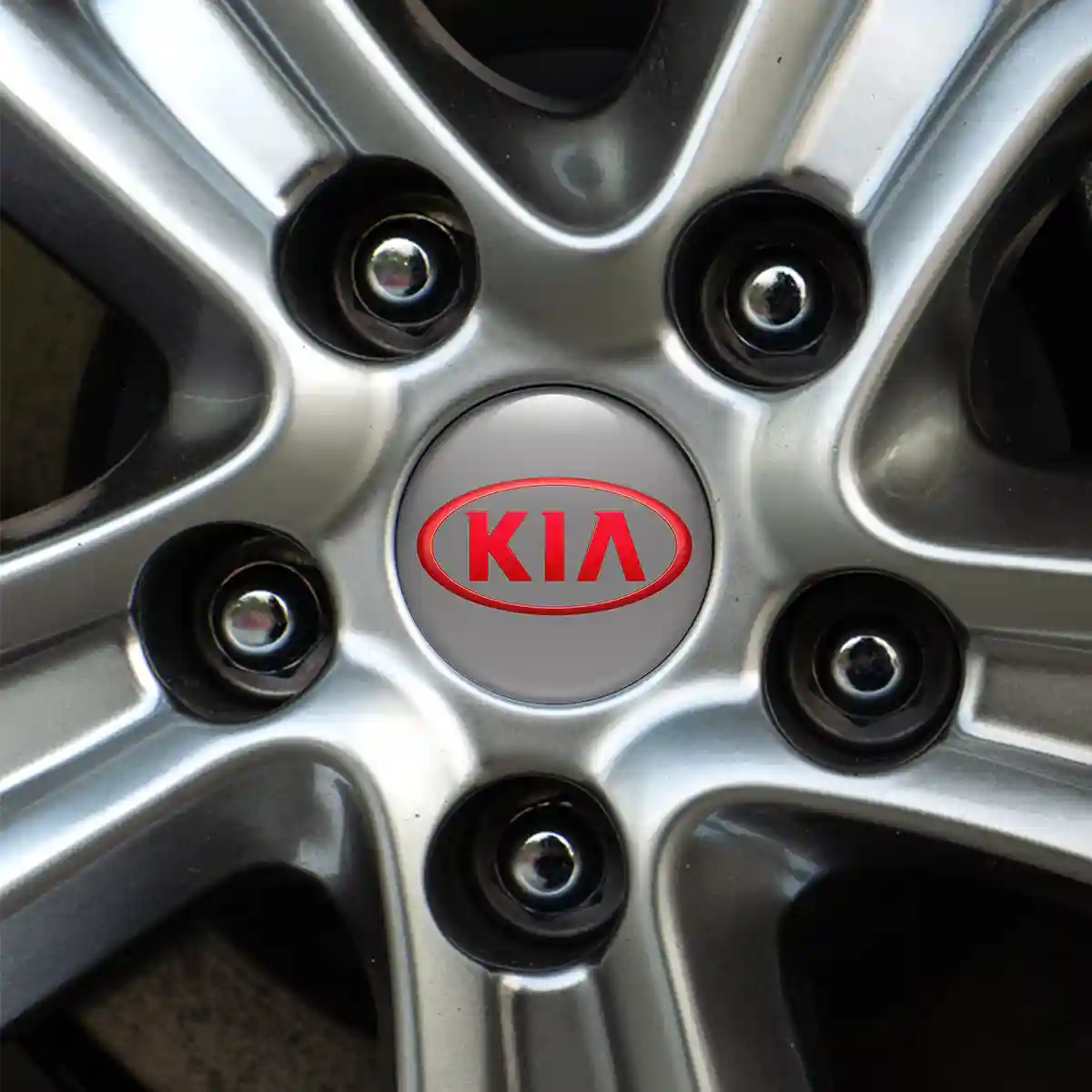 KIA Logo Silicone Sticker Sleek Style