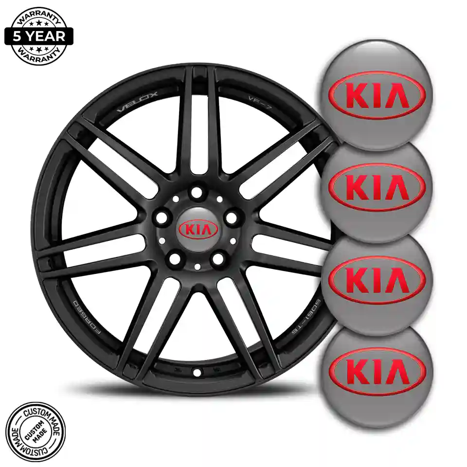 KIA Logo Silicone Sticker Sleek Style