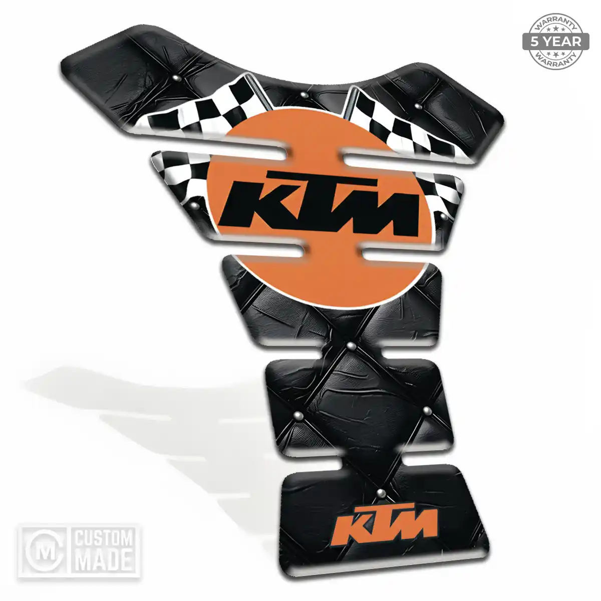 KTM 3D Domed Tank Pad Elite Finish