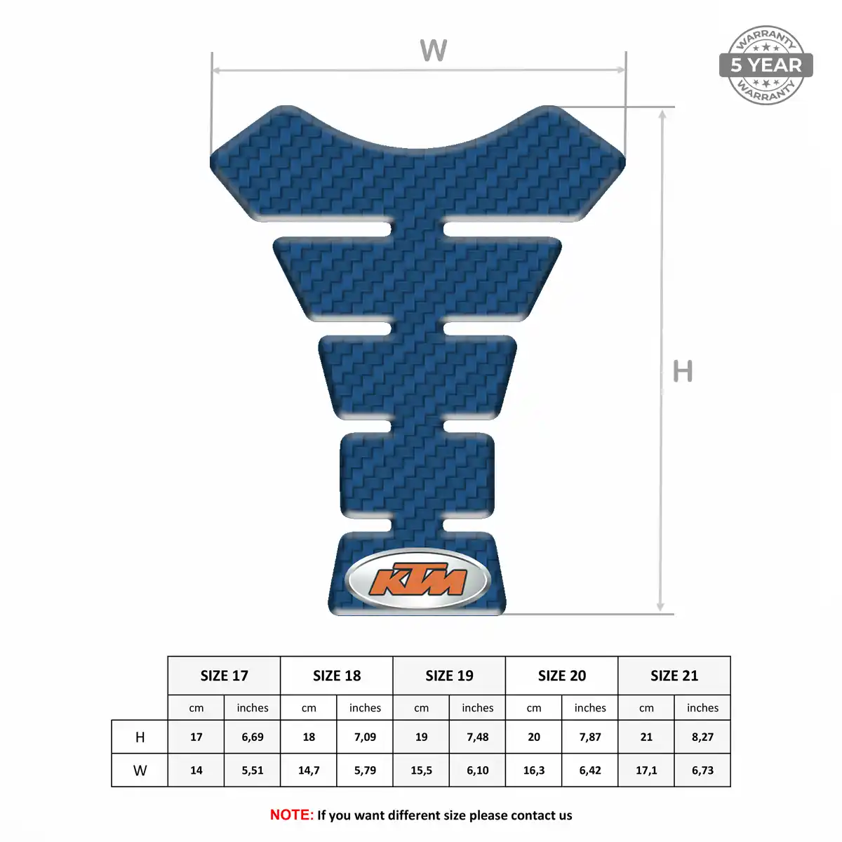 KTM 3D Gel Tank Pad Prestige Line