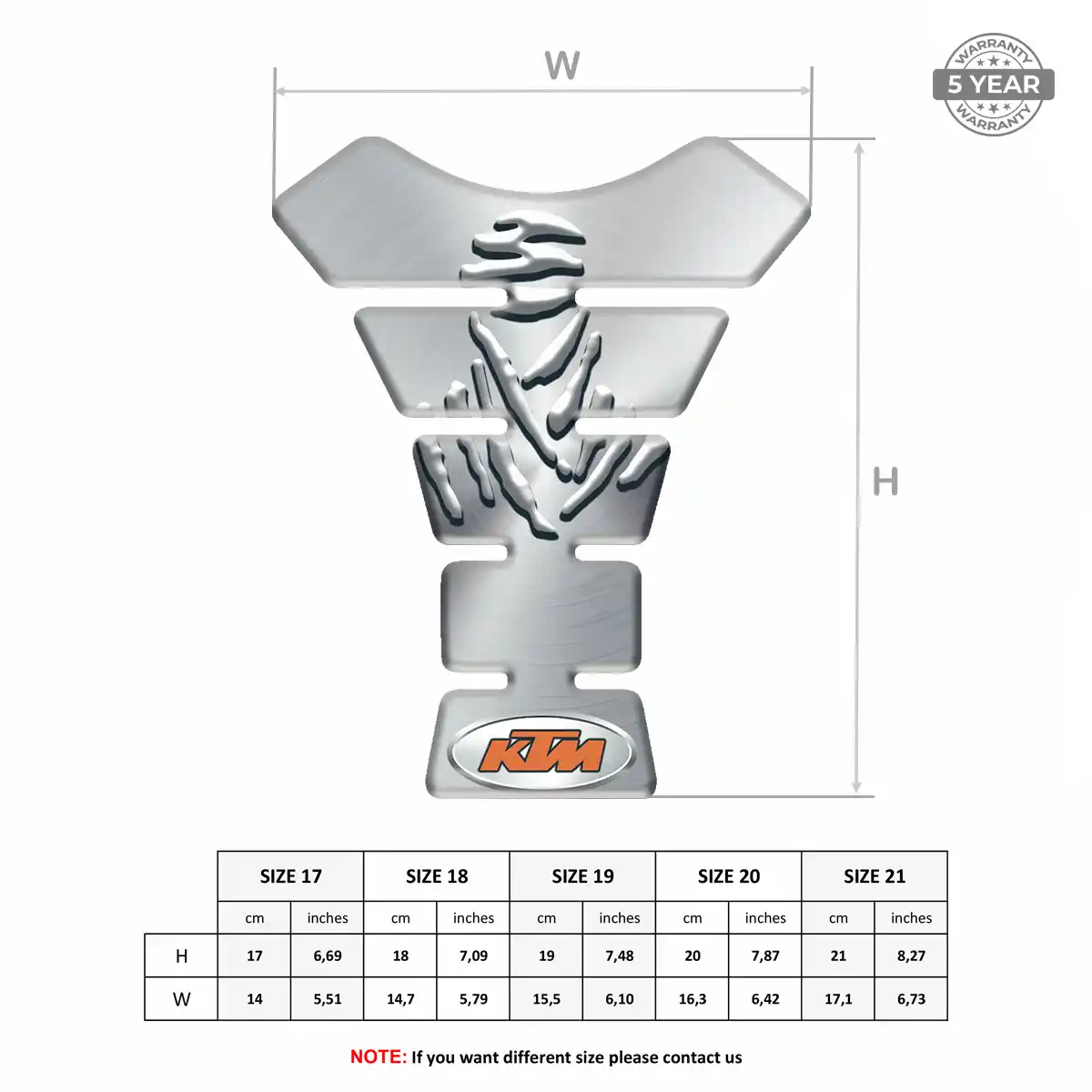 KTM 3D Tank Pad Prime Quality