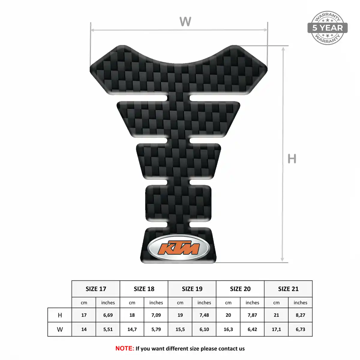 KTM 3D Tank Pad Refined Design