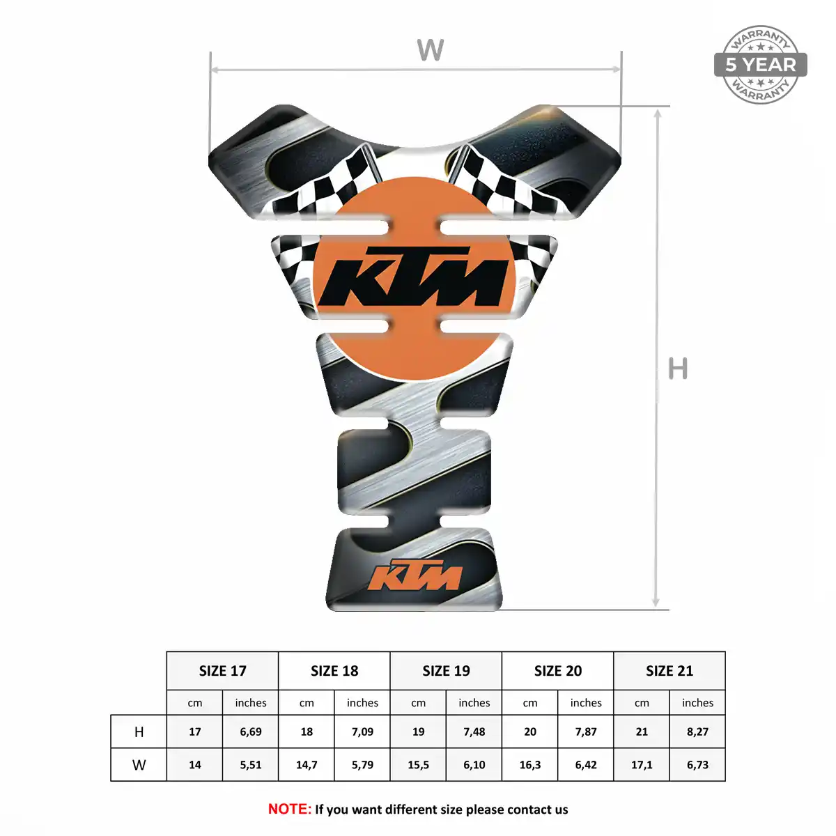 KTM 3D Tank Pad Signature Grade