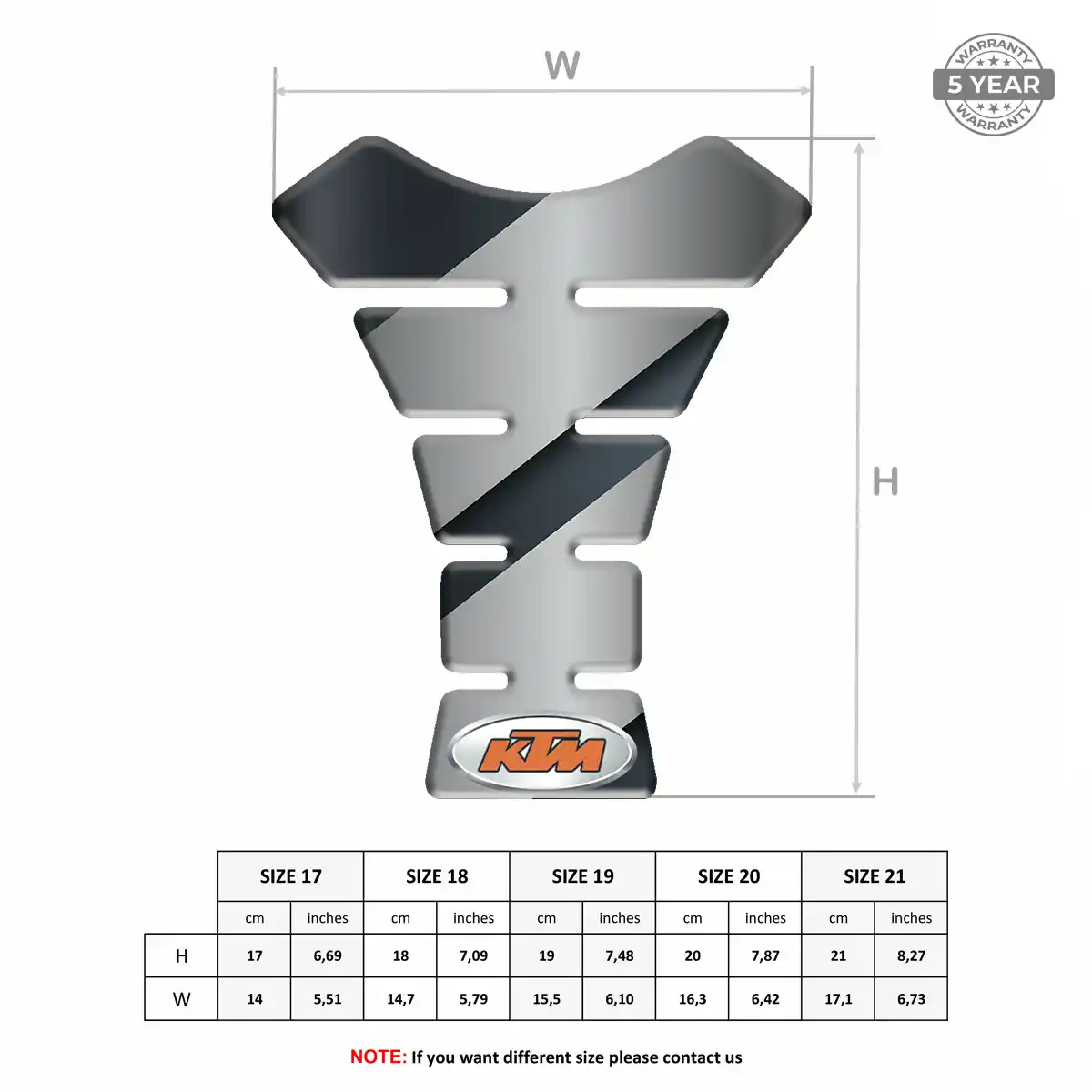 KTM Bike Tank Protector Refined Design
