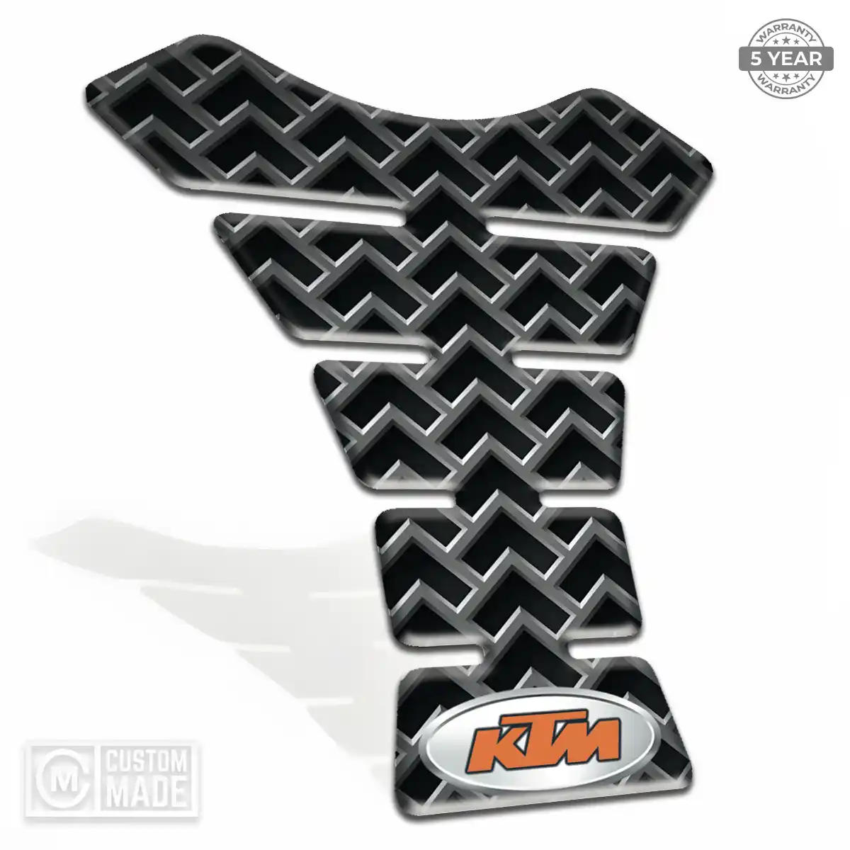 KTM Domed Tank Pad Elite Finish