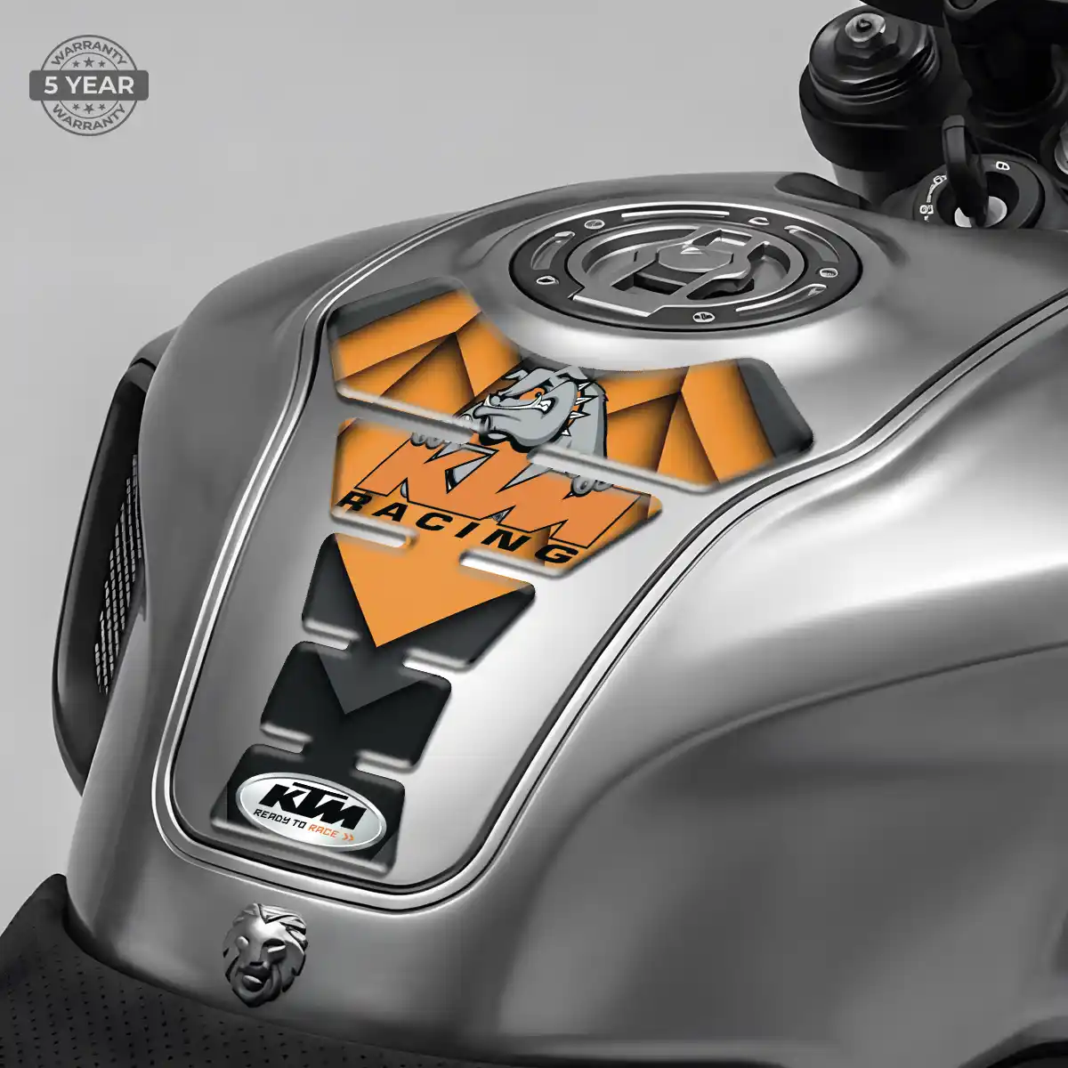 KTM Domed Tank Sticker Elite Finish