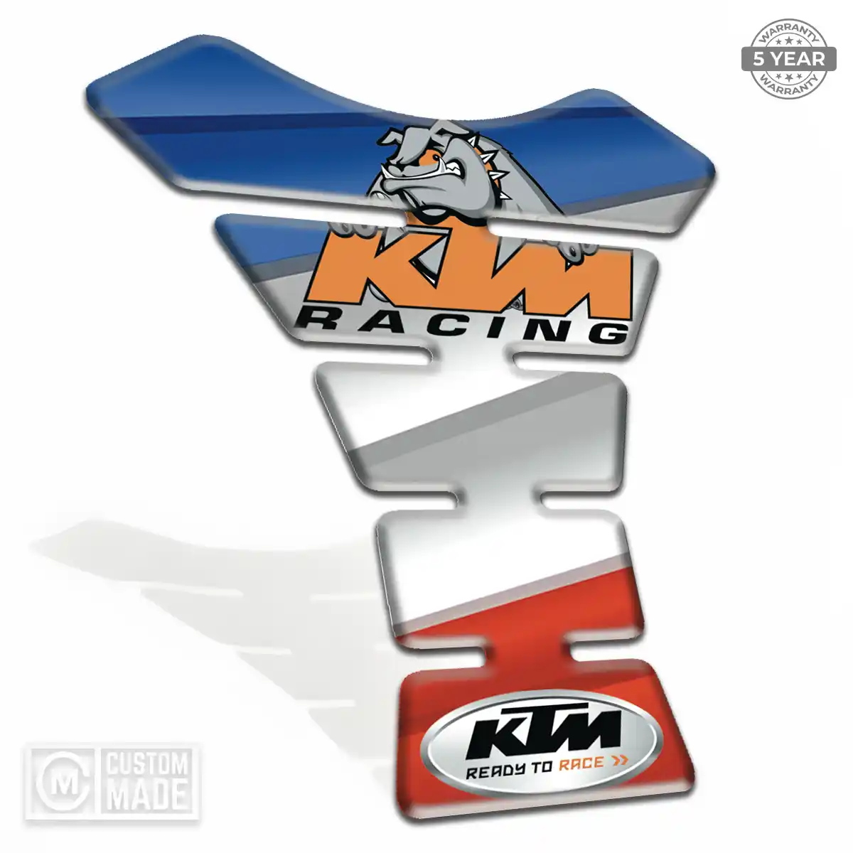 KTM Domed Tank Sticker Refined Design