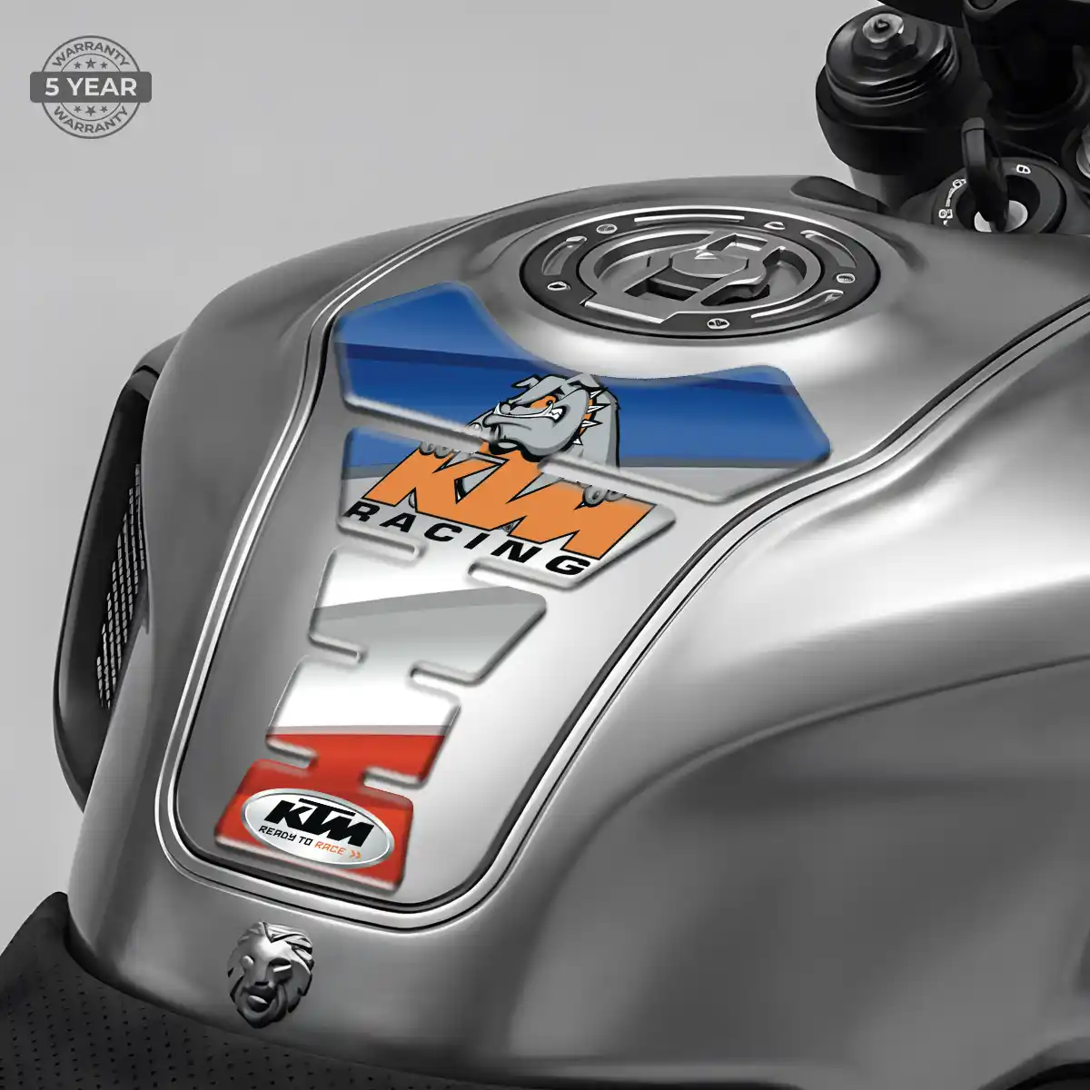 KTM Domed Tank Sticker Refined Design