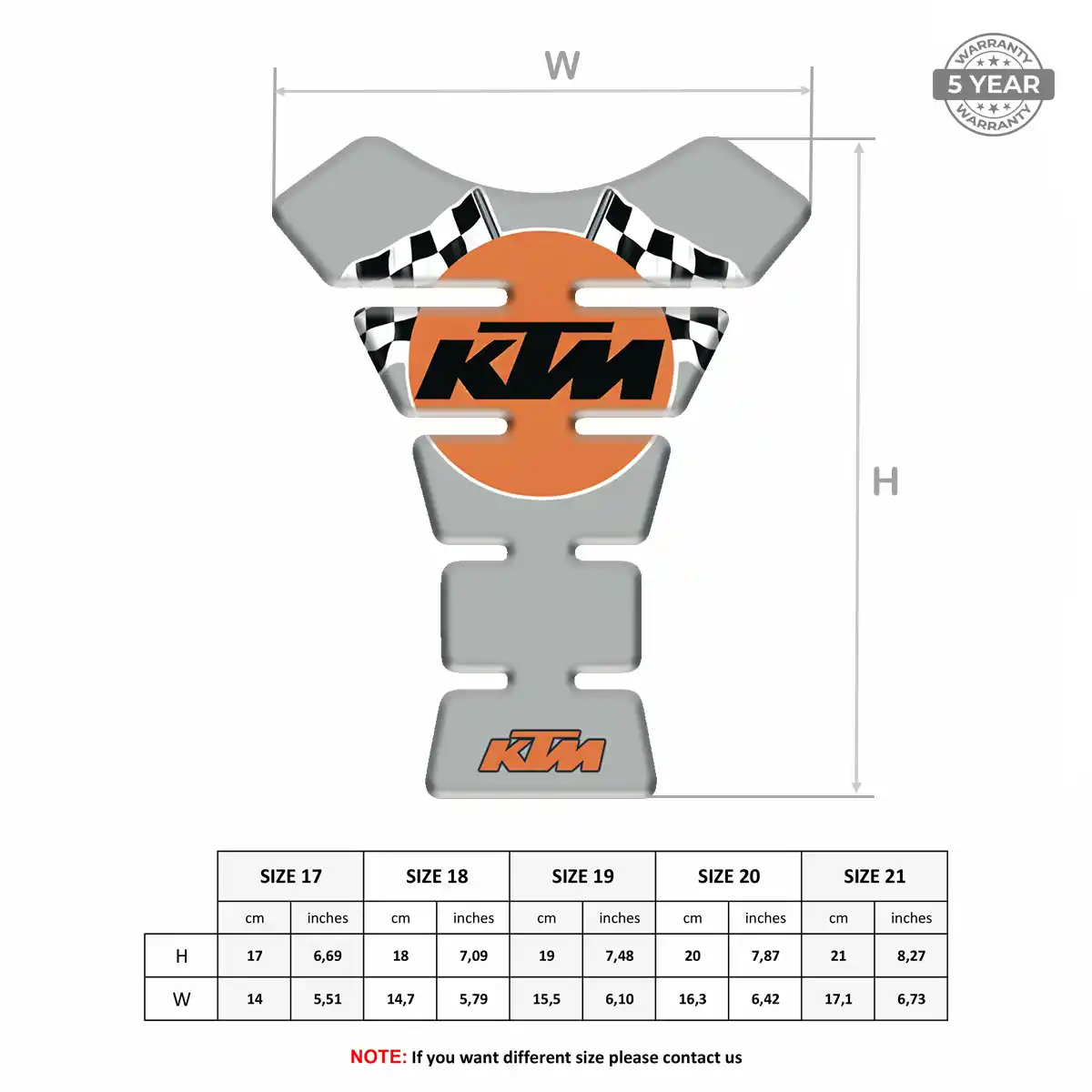 KTM Fuel Tank Protector Prestige Line