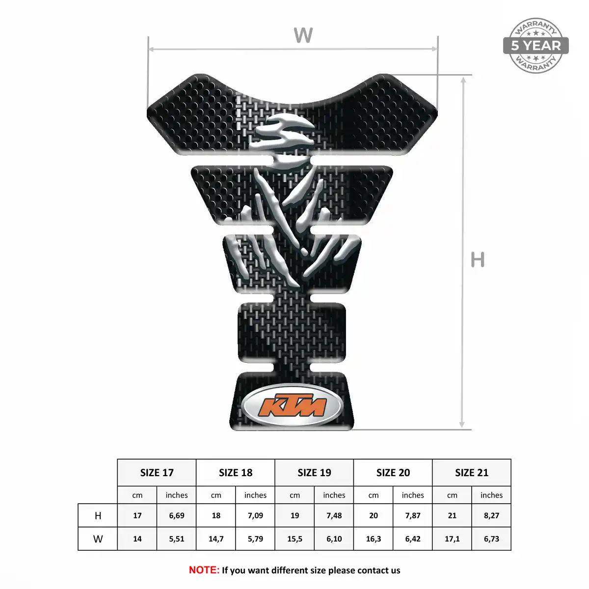 KTM Fuel Tank Protector Signature Grade