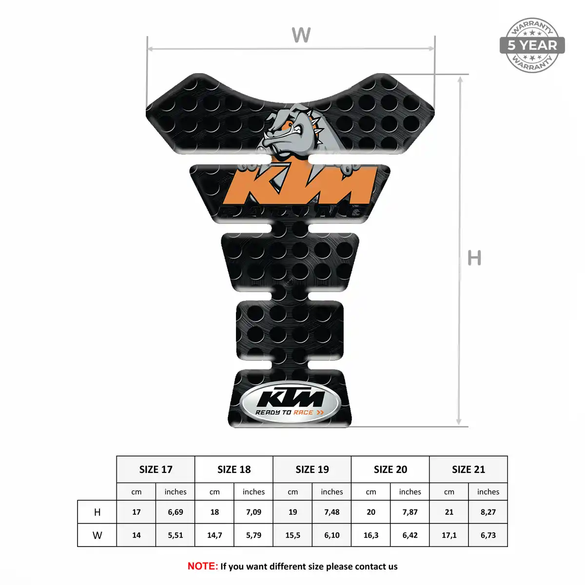 KTM Gas Tank Pad Prestige Line