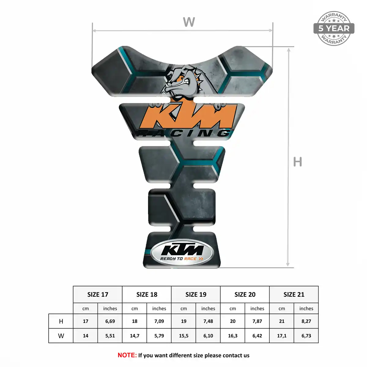 KTM Gas Tank Pad Prime Quality