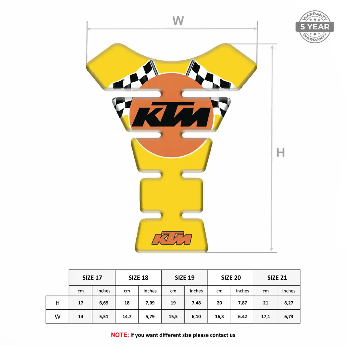 KTM Gas Tank Pad Superior Craft