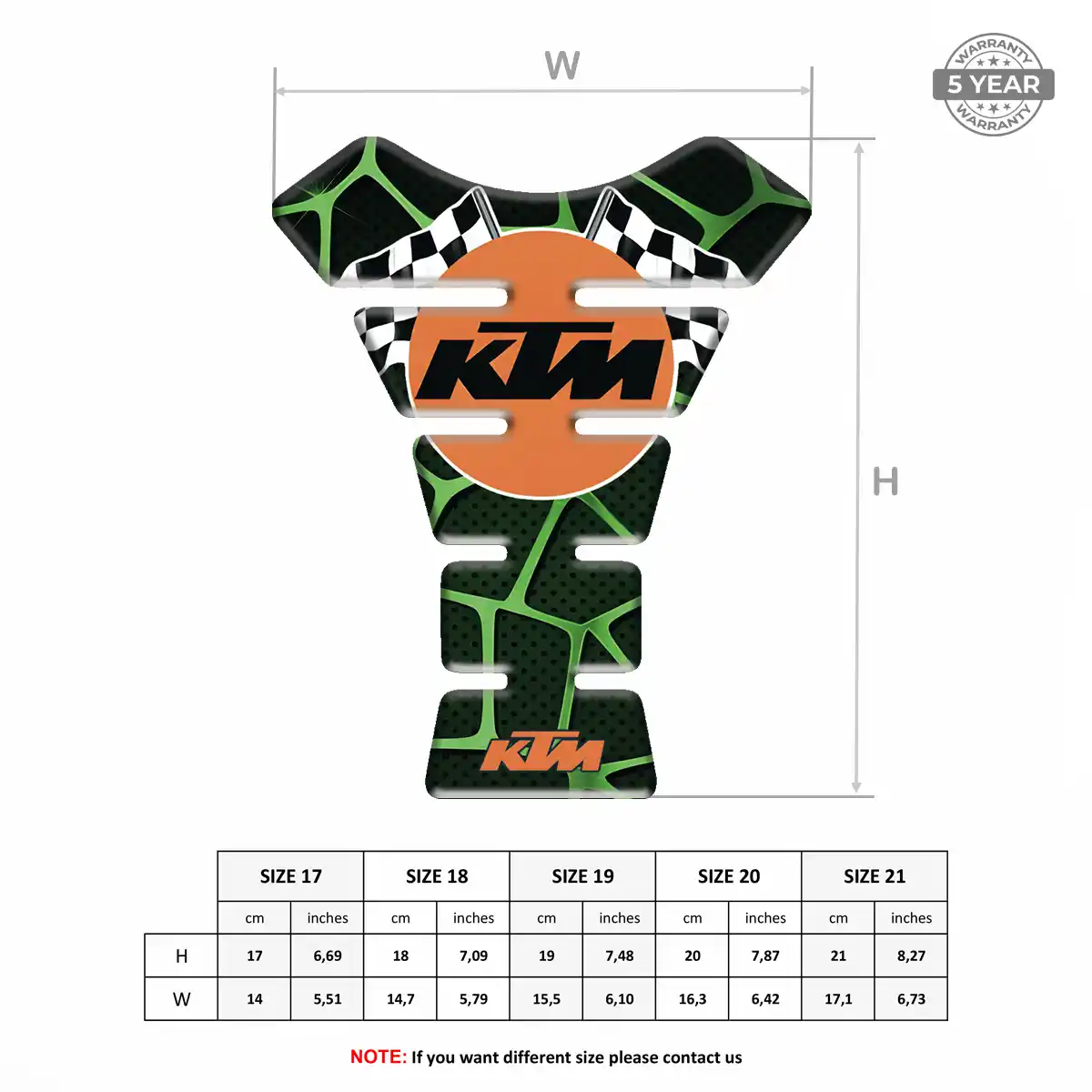 KTM Gel Tank Pad Signature Grade