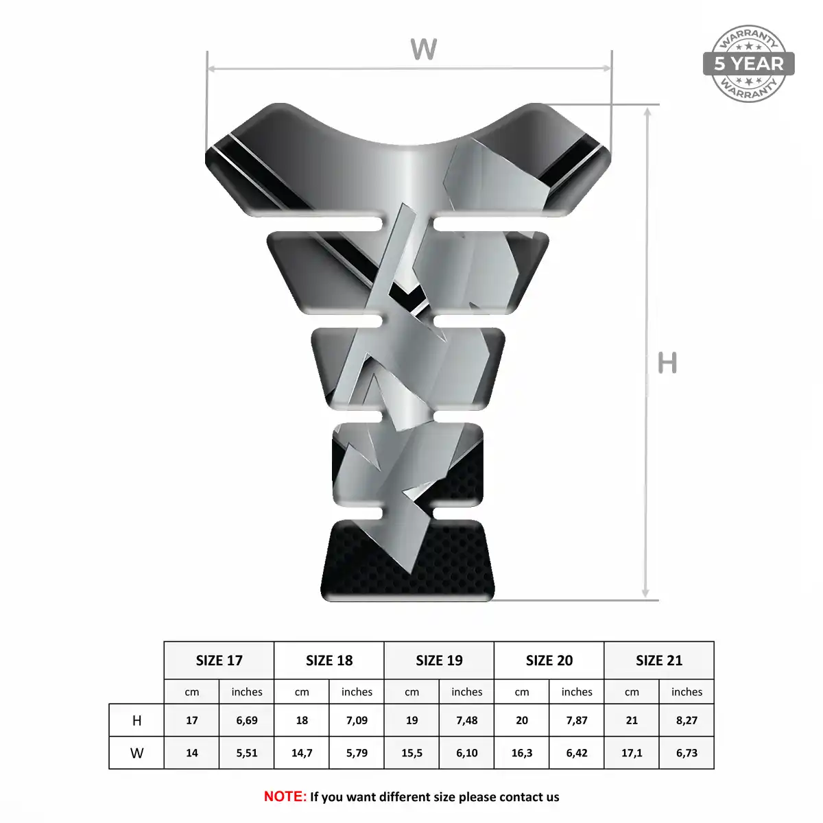 KTM Motorcycle Tank Decal Refined Design