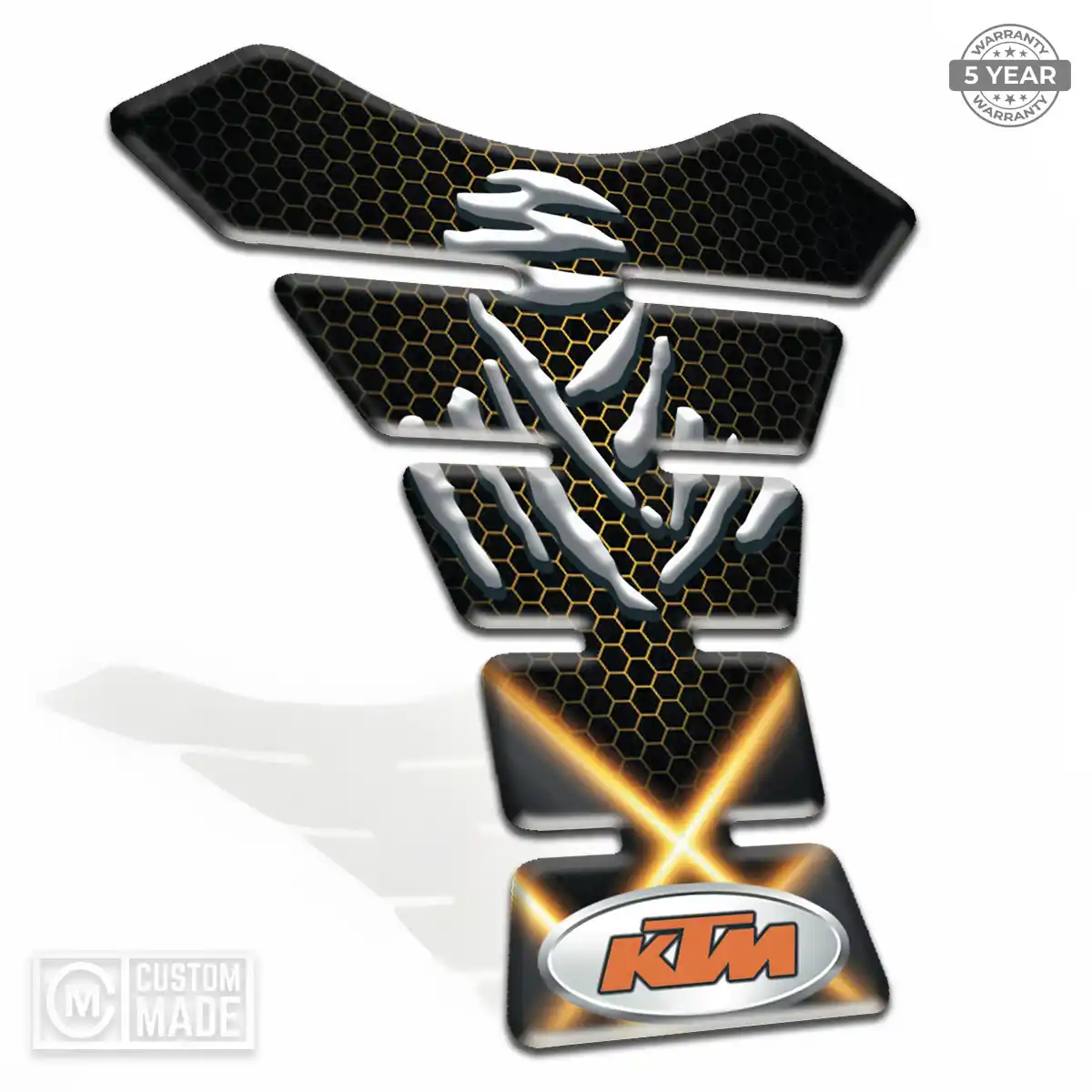 KTM Motorcycle Tank Pad Refined Design
