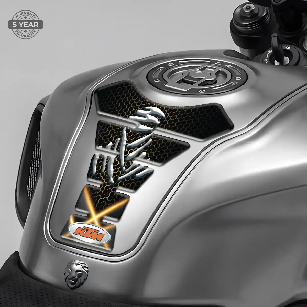 KTM Motorcycle Tank Pad Refined Design