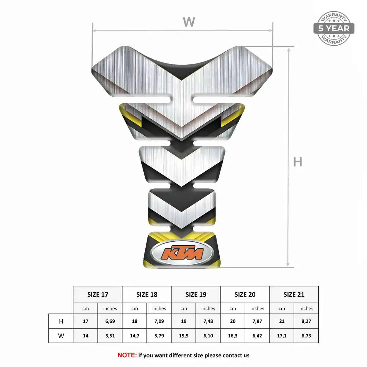 KTM Motorcycle Tank Protector Prime Quality