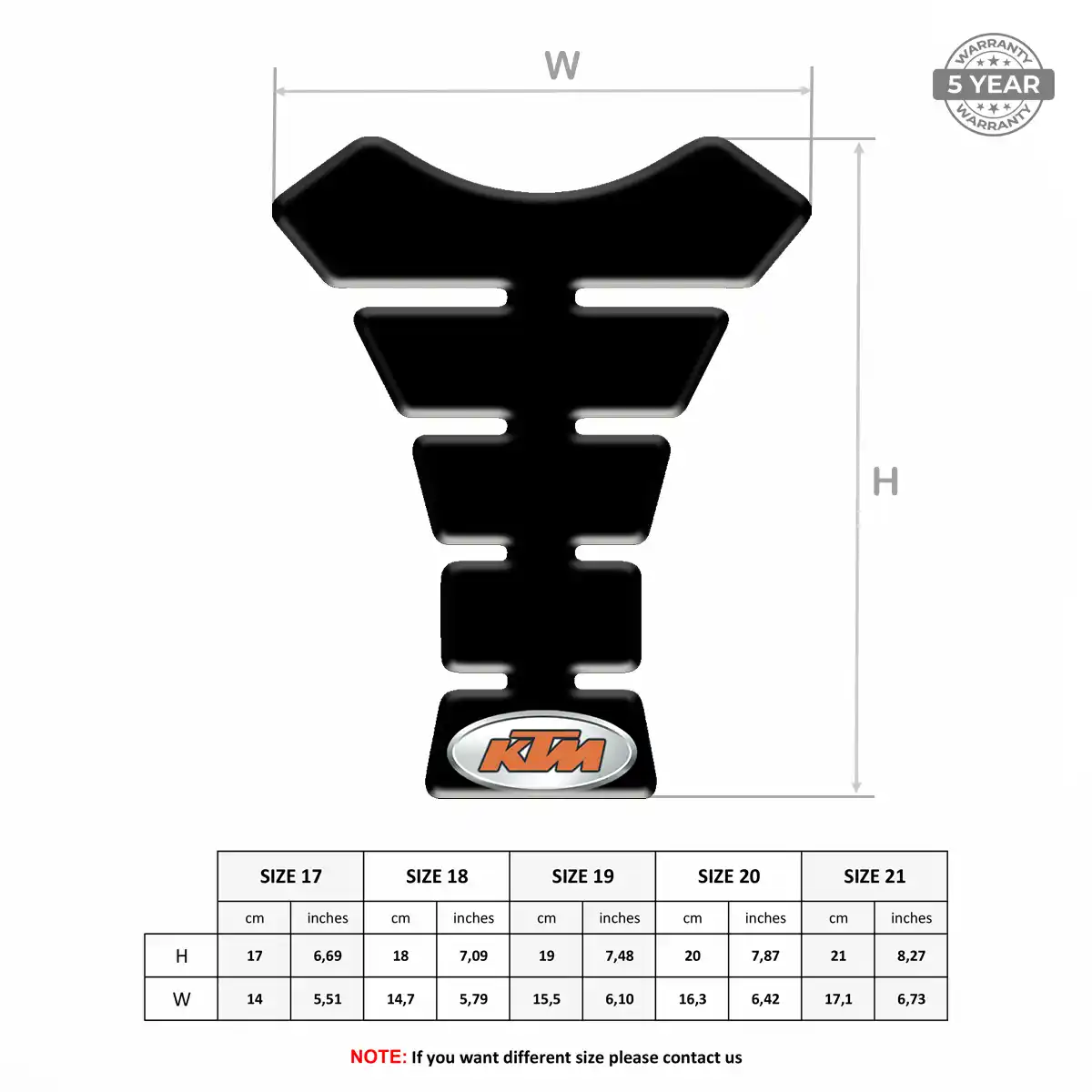 KTM Motorcycle Tank Sticker Prime Quality