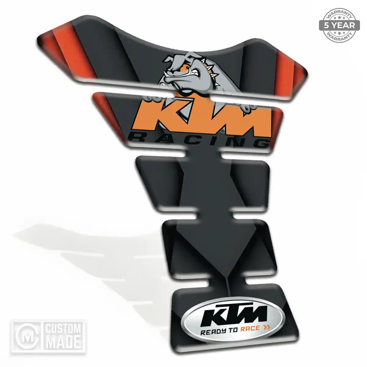 KTM Motorcycle Tank Sticker Refined Design