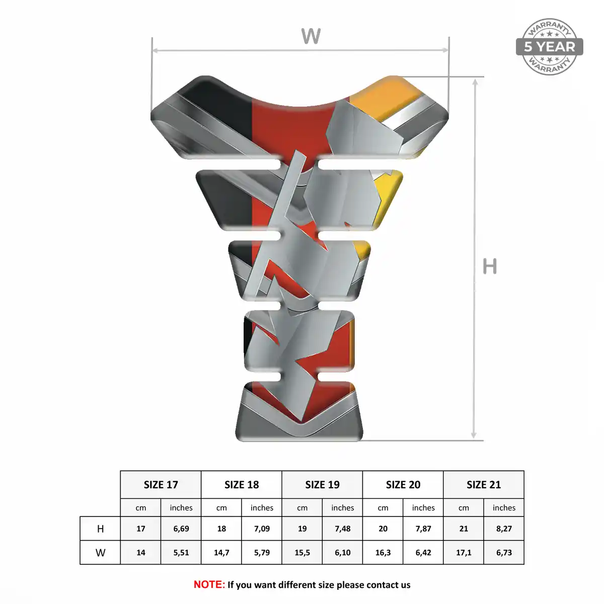 KTM Resin Tank Pad Sleek Style