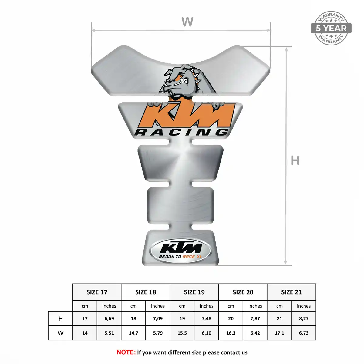 KTM Tank Fuse Guard Motorbike Prestige Line