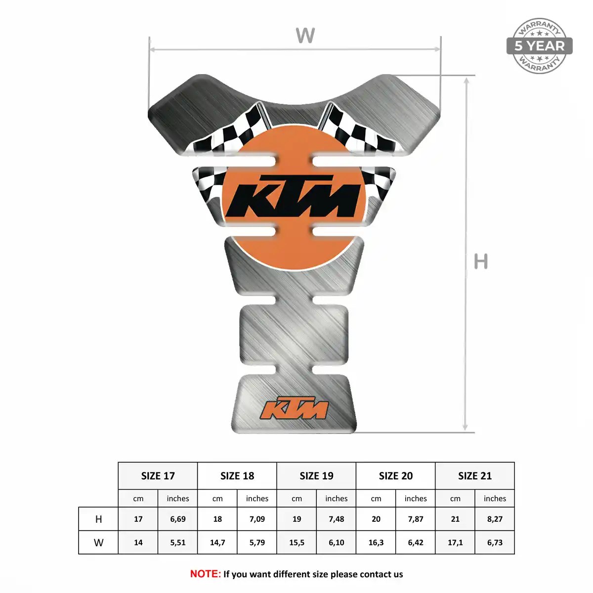 KTM Tank Fuse Guard Motorbike Signature Grade