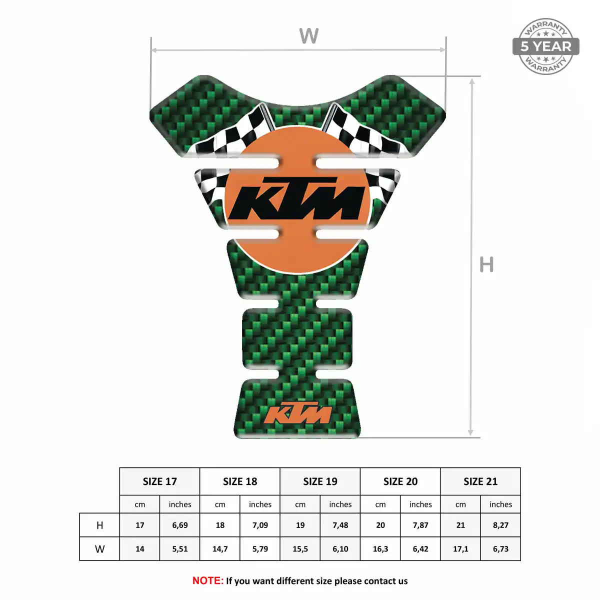 KTM Tank Fuse Guard Motorbike Superior Craft