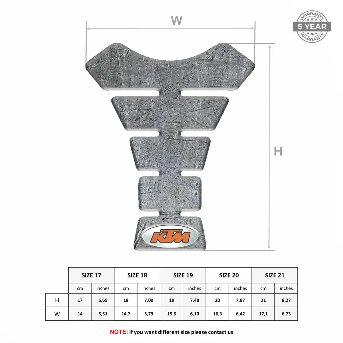 KTM Tank Fuse Guard Motorcycle Elite Finish