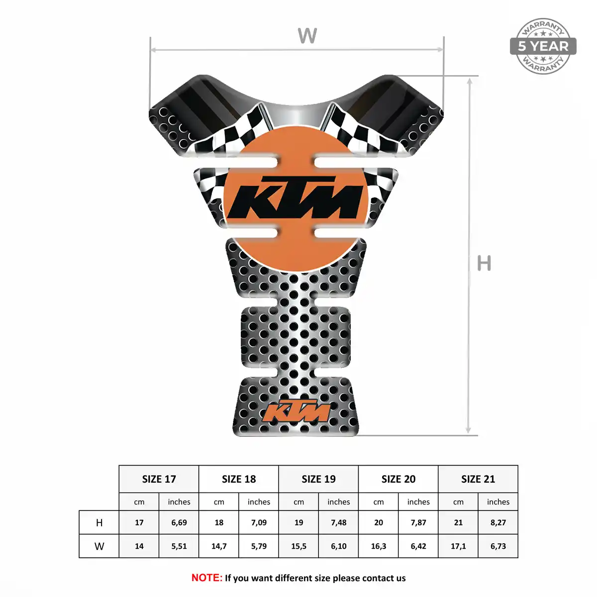 KTM Tank Fuse Guard Motorcycle Refined Design