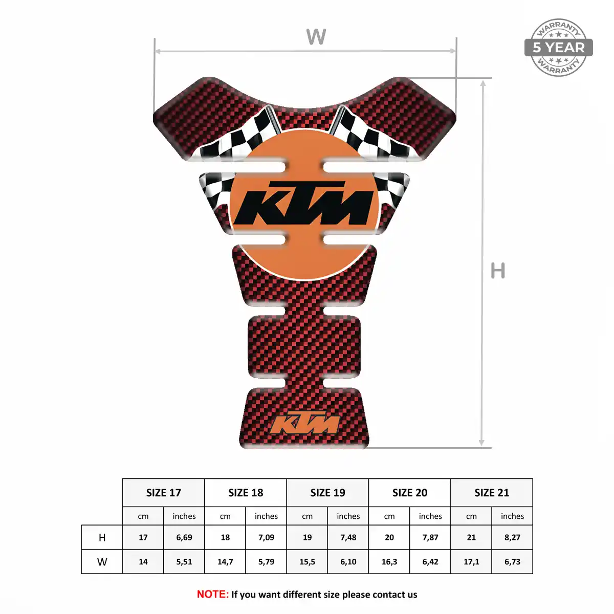 KTM Tank Fuse Guard Motorcycle Sleek Style